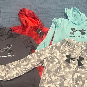 Under Armour Hoodie Collection - Red, Light Blue, Gray Camo